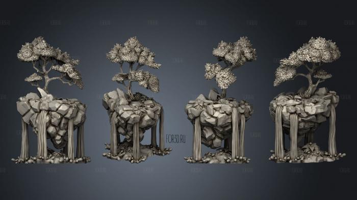 Floating Tree B Complete stl model for CNC