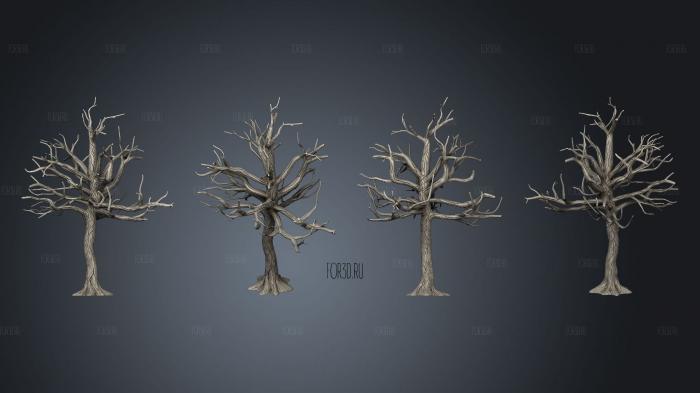 forest dead tree V 3 stl model for CNC