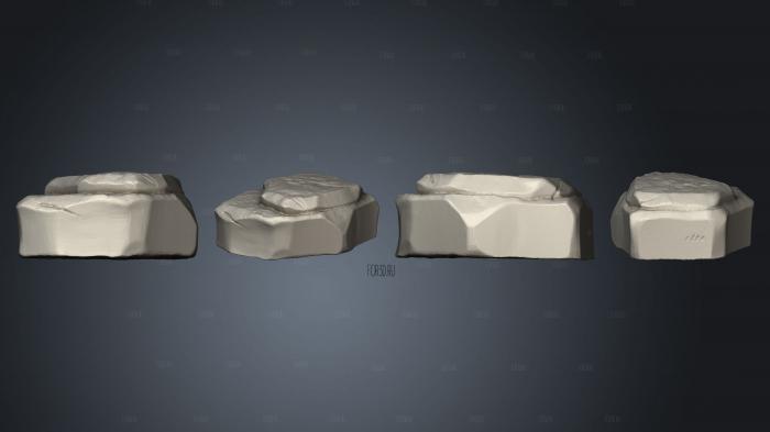 Landscape Rock 6 stl model for CNC
