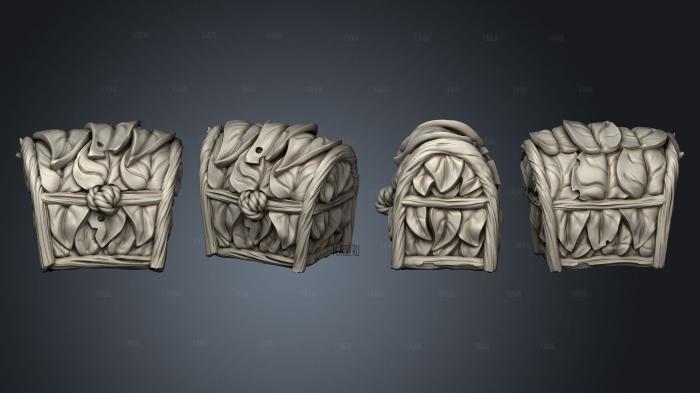 Leafy Chest stl model for CNC
