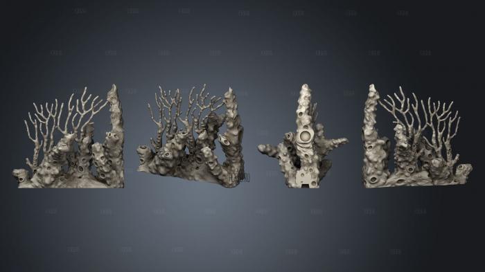 ocean coral wall set walls end 3d stl модель для ЧПУ