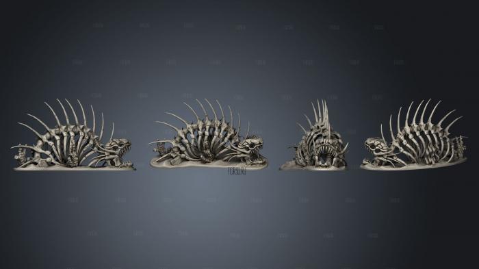 ocean sea serpent corpse stl model for CNC