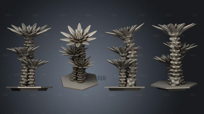 Plug Alien Flowers stl model for CNC
