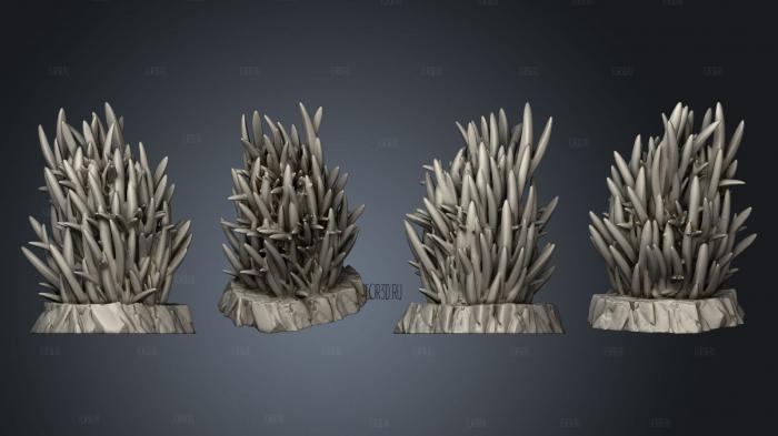 Prickly Tall Grass 1 003 stl model for CNC