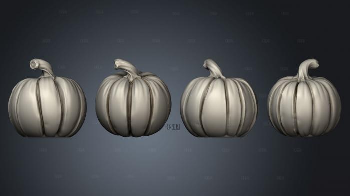 Pumpkin pumpkin stl model for CNC