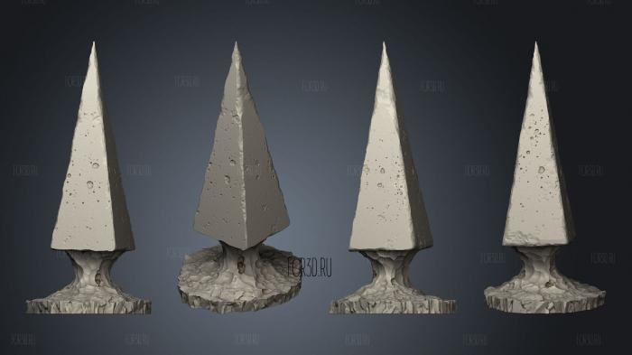 Pyramid Mushrooms 1 stl model for CNC