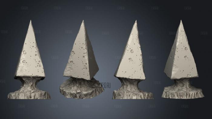 Pyramid Mushrooms 2 stl model for CNC