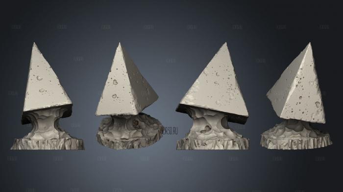 Pyramid Mushrooms 3 stl model for CNC
