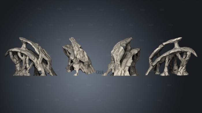 Rock Formation B stl model for CNC