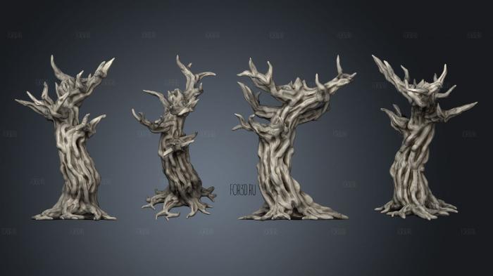 Spooky Trees 01 stl model for CNC