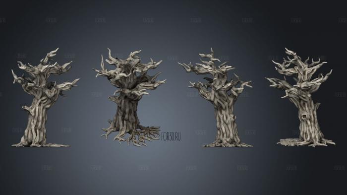 Spooky Trees 123 stl model for CNC