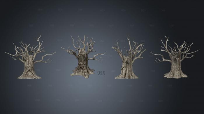 Дерево 3d stl модель для ЧПУ