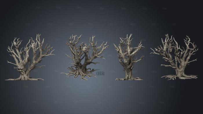 Trees Faces Tree D With Face 3d stl модель для ЧПУ