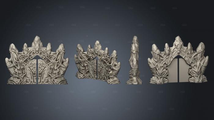 Wilds of Wintertide Entrance Gates stl model for CNC