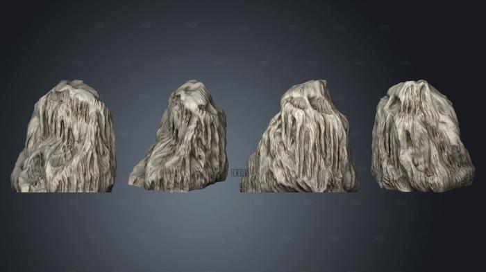Wilds of Wintertide Icy Rock Large stl model for CNC