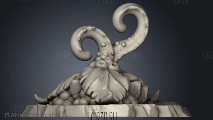 Fantastic Plant Alien Tentacle stl model for CNC