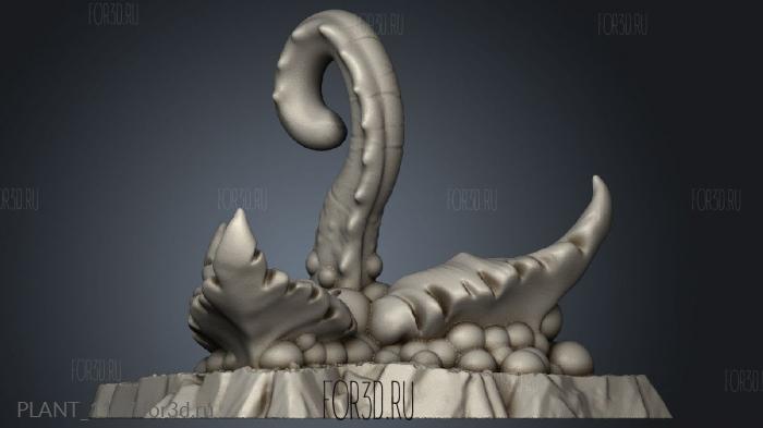 Fantastic Plant Alien Tentacle stl model for CNC