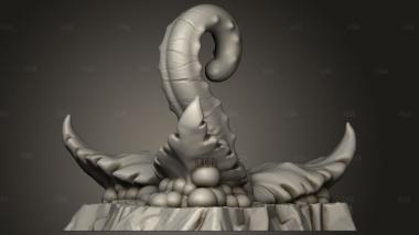 Фантастическое Растительное Инопланетное Щупальце 3d stl модель для ЧПУ