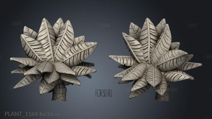 Beach Anchor Tree Palm Top stl model for CNC