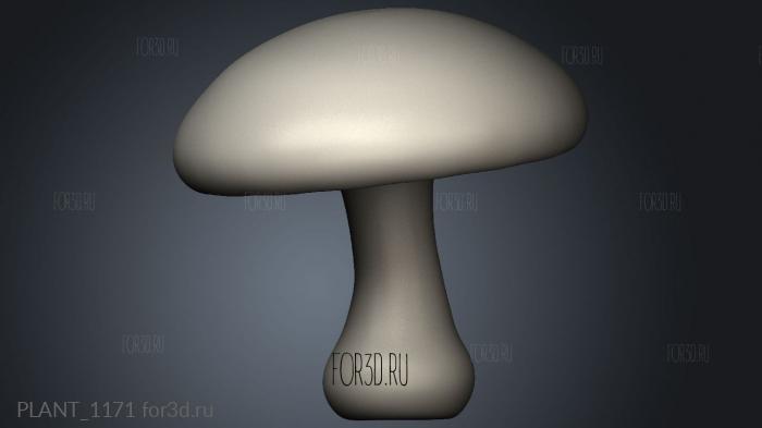 Terrain Mushroom stl model for CNC