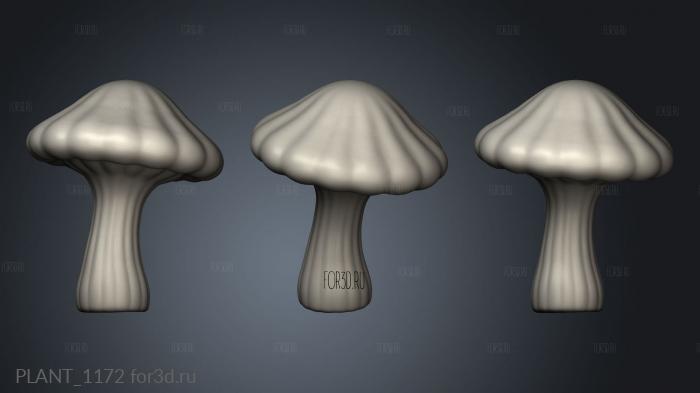 Terrain Mushroom stl model for CNC