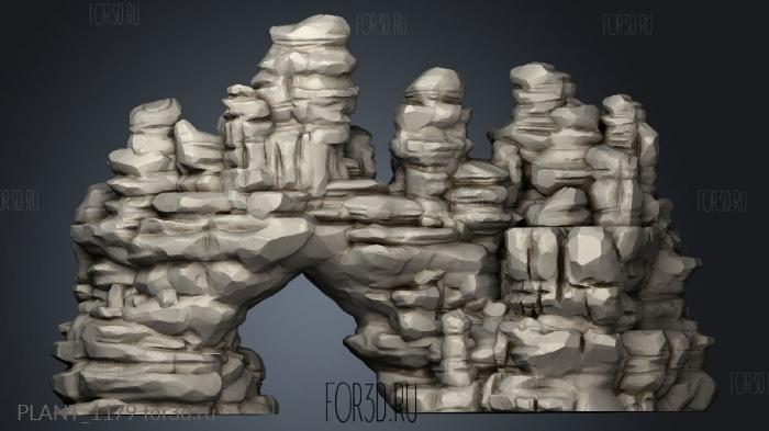 Brave Worlds Canyon Rock stl model for CNC