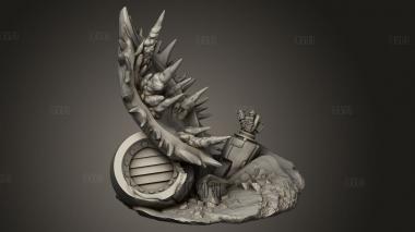 Рельеф местности Королева моргания Бамф 3d stl модель для ЧПУ