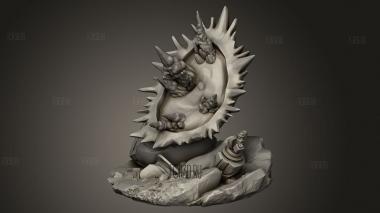 Рельеф местности Королева моргания Бамф 3d stl модель для ЧПУ