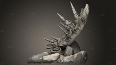 Рельеф местности Королева моргания Бамф 3d stl модель для ЧПУ