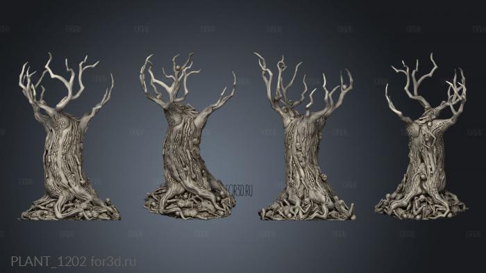 Blood Trees Tree stl model for CNC