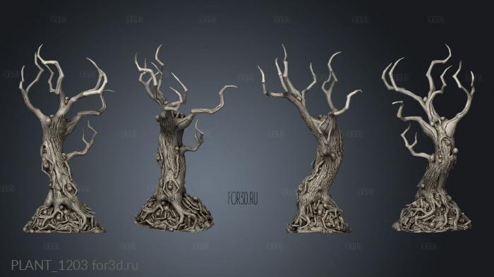 Blood Trees Tree stl model for CNC