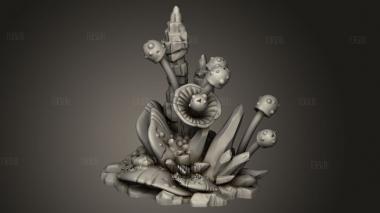 Пещерные грибы 3d stl модель для ЧПУ