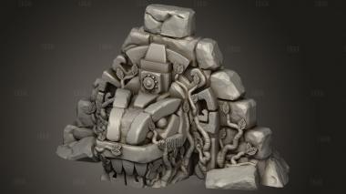 Руины Храма в Джунглях Темных Королевств Дракон 3d stl модель для ЧПУ