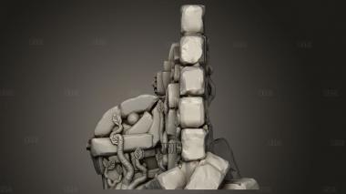 Руины Храма в Джунглях Темных Королевств Дракон 3d stl модель для ЧПУ