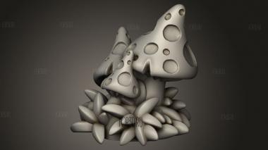 Грибные сказки 3d stl модель для ЧПУ