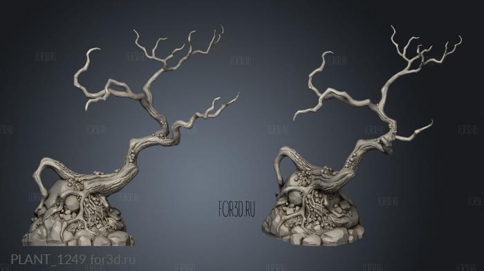 Contorted Tree stl model for CNC