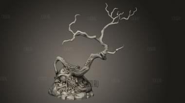 Искривленное Дерево 3d stl модель для ЧПУ