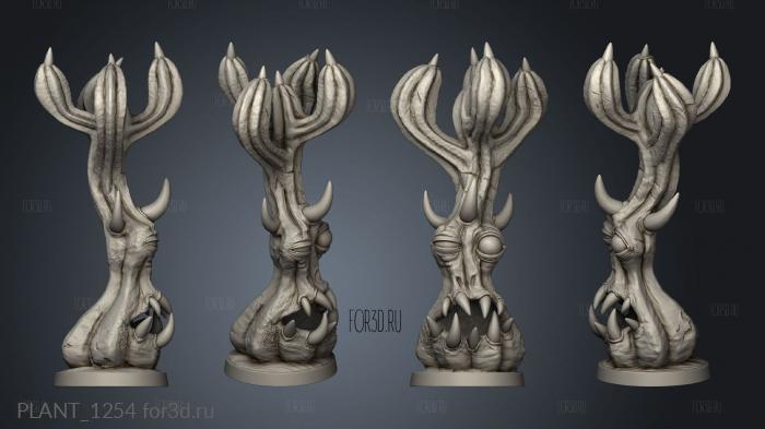 Awakened Cactus Mini Monster stl model for CNC