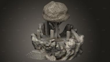 Кодовый уровень Священного Древа 3d stl модель для ЧПУ