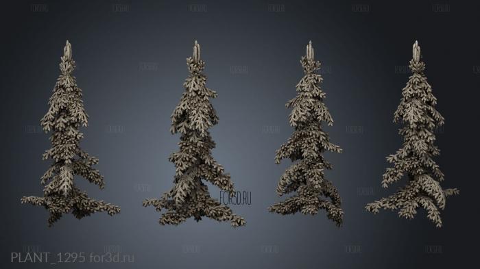 Conifers Spruce Modular Forest stl model for CNC