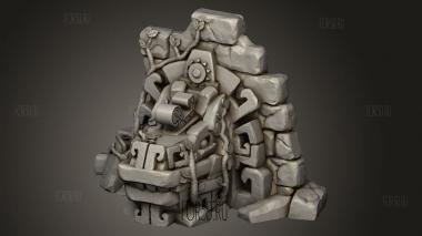 Руины Храма в Джунглях Дракона 3d stl модель для ЧПУ