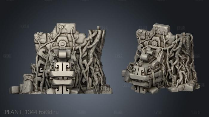 Jungle Temple Ruins Dragon Tree Canopy stl model for CNC