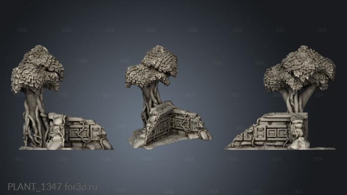 Jungle Temple Ruins stl model for CNC