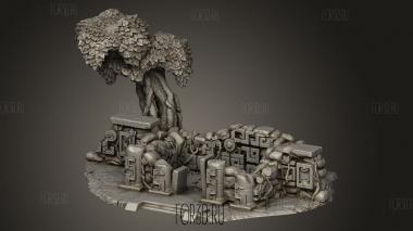 Руины Храма в Джунглях 3d stl модель для ЧПУ