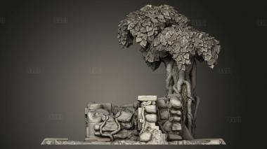 Руины Храма в Джунглях 3d stl модель для ЧПУ