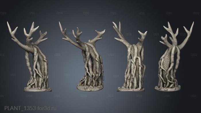 Jungle Temple Ruins Tree stl model for CNC