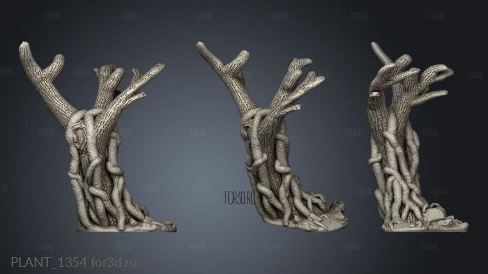 Jungle Temple Ruins Tree stl model for CNC