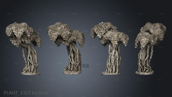 Jungle Temple Ruins Tree Canopy stl model for CNC