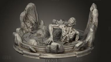 Диорама Альфонса Элрика 3d stl модель для ЧПУ