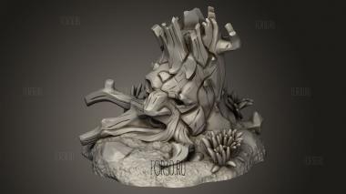 Карликовый Темный Лес Пьяный пень 3d stl модель для ЧПУ